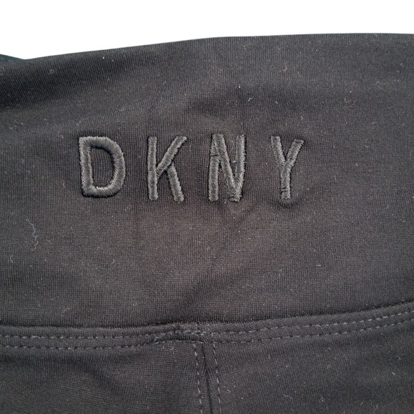 Dkny Pants - DKNY Sport Leggings Womens M Black High Rise Logo Activewear DP332209WL Pants